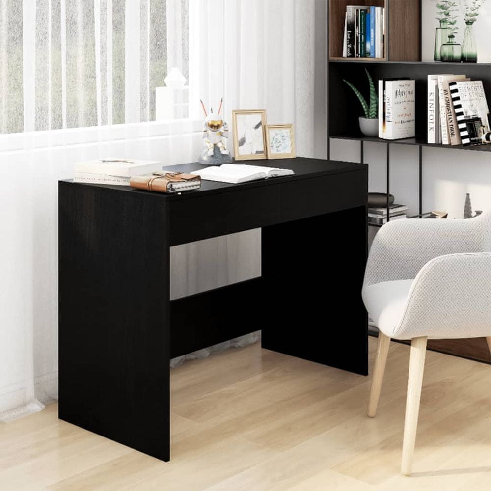 Petromila vidaXL Stôl čierny 101x50x76,5 cm drevotrieska